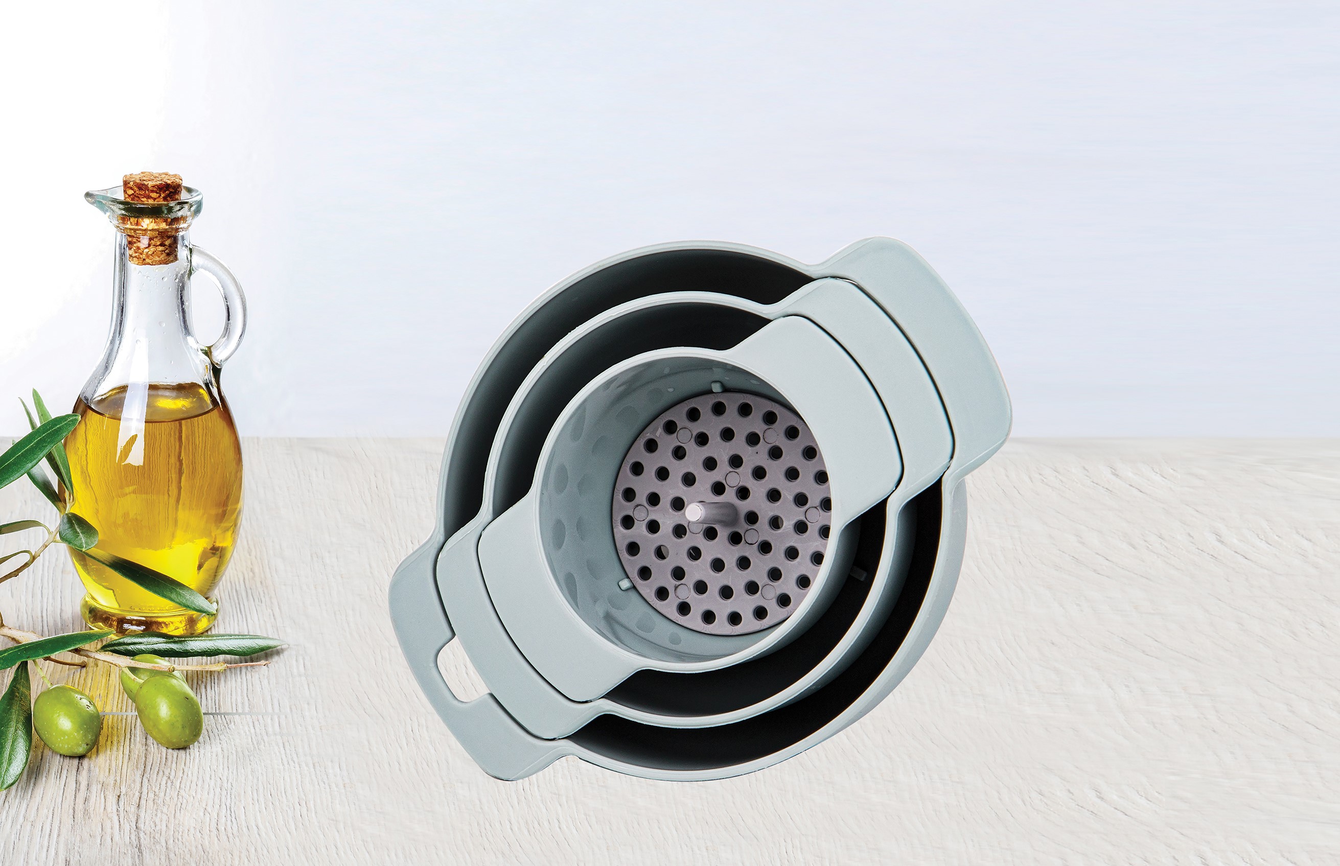 Multi Functional Funnel Set with strainer