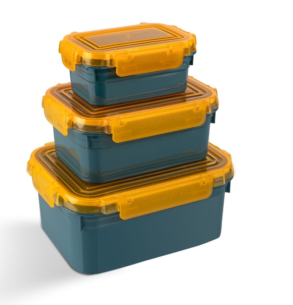 Colored Storage Box 3 Pcs ( 375+900+1700 ml)